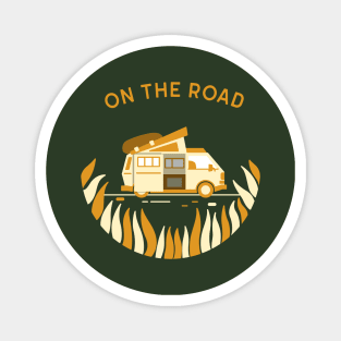 On the road van life Magnet